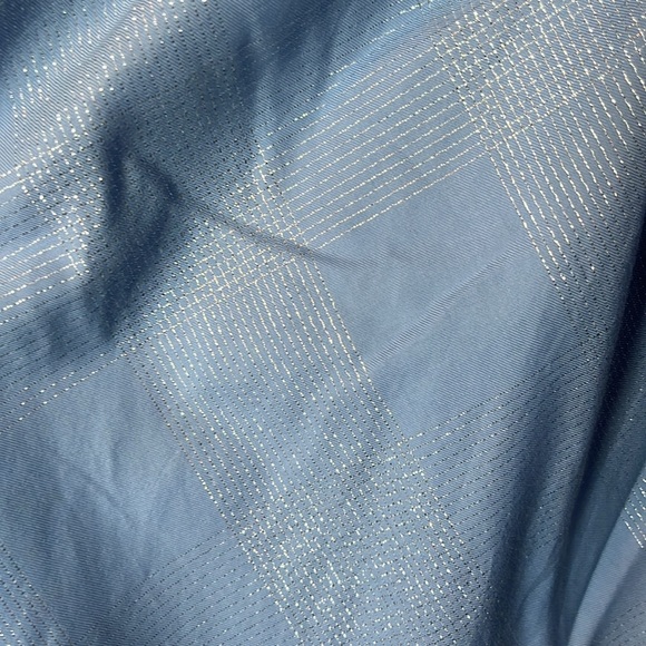 NWT Hill House The Athena Nap Dress Light Blue Glitter Check Size Small S - Picture 4 of 4